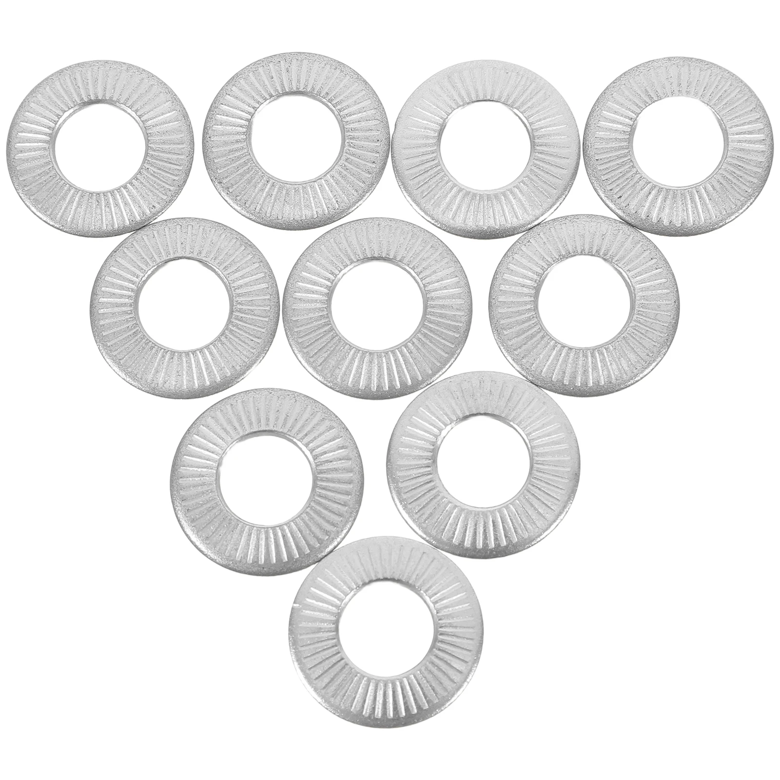 

20pcs Stainless Steel Spring Washers Anti-Slip Disc Lock Gaskets Metal Washer Replacement For Industrial Automotive
