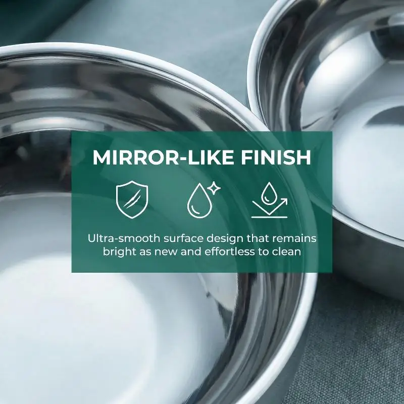New Stainless Steel Threaded Rice Bowl Dough Round Soup Double Layer Insulated Ramen Bowls Home Tableware Kitchen Accessories