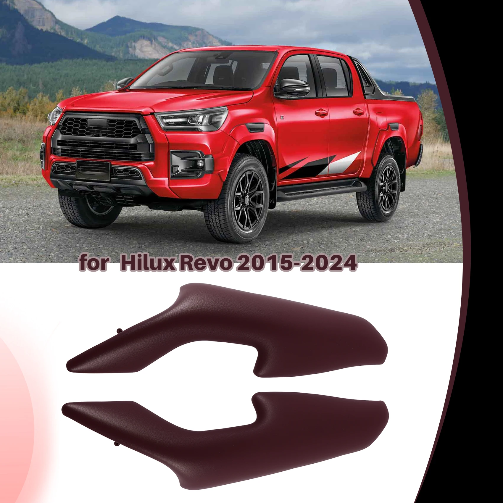 

Armrest Handle Base Plate Lid For Toyota Hilux Revo 2015-2024 74210-0K060 Rear Door Armrest Cover Handle Panel