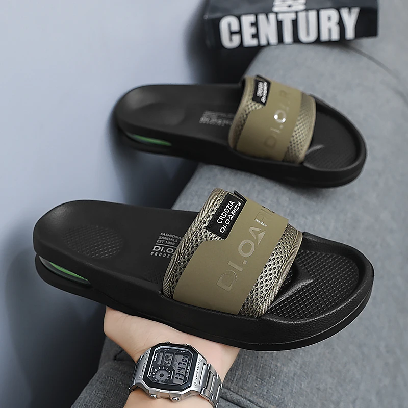 

Best Men's Slippers Bathroom Anti-slip Massage Sandals Women Simple Soft Bottom Health Shoes Solid Colour Zapatillas Casa Hombre