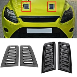 2PCS Capô Frente Ventoinhas Capa Guarnição Capa Para Ford Focus RS MK2 MK3 2004-2015 ST MK2 Estilo Universal Fit Honda Audi Mercedes Benz