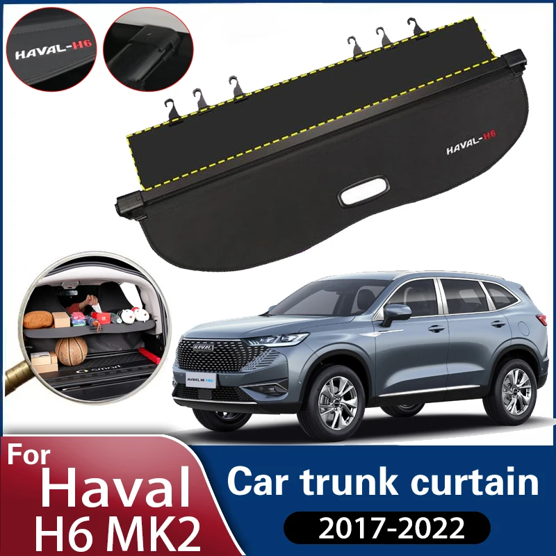 

Trunk Curtain For Haval H6 Accessories MK2 2017~2022 Car Trunk Curtain Covers Rear Rack Partition Shelter Decoration Accessories