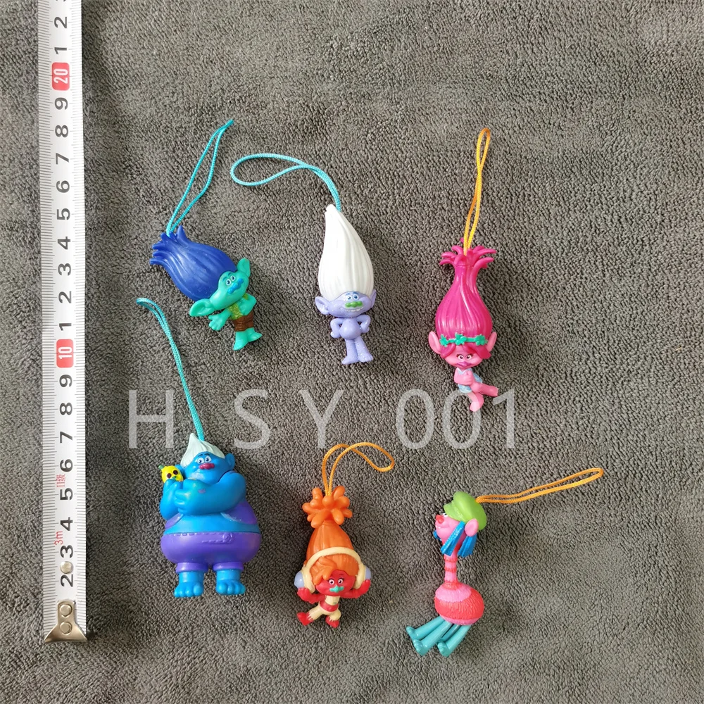 6 pezzi/set elfo magico per capelli brutto bambino Troll Blanche principessa bambola modello giocattolo pendente