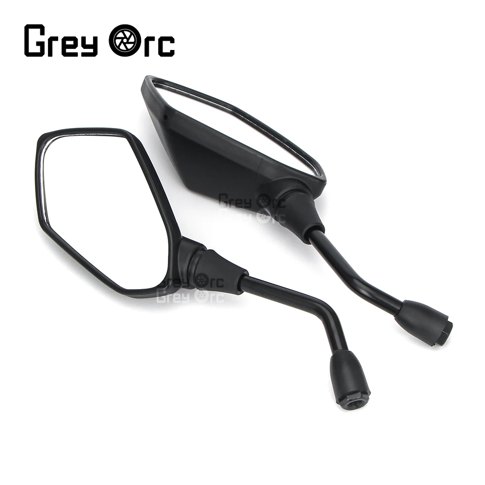 2Pcs Black 10mm Rearview Mirrors Rear View Mirror For Kawasaki Z250 Z250SL Z300 Z650 Z750 Z800 Z900 Z1000 ER-6N BJ600GS