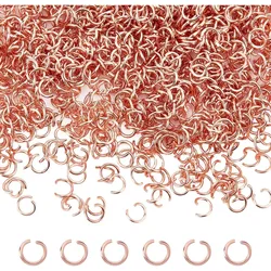 1000pcs Rose Gold Open Jump Rings 3mm 304 Stainless Steel O Shape Rings Jewelry Findings for DIY Bracelets Necklaces Jewelry