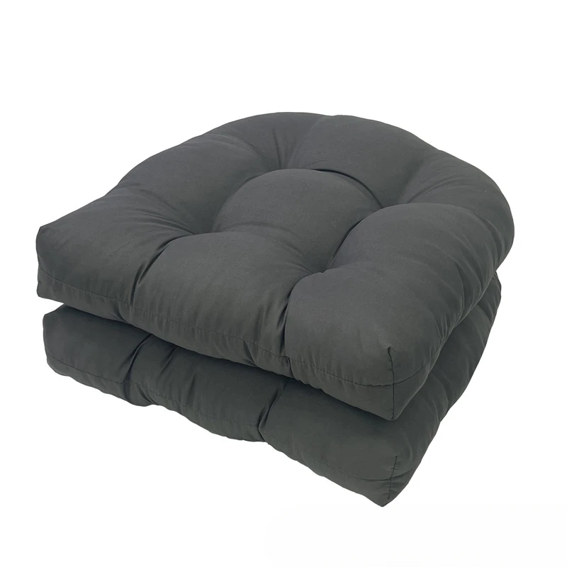 2Pcs Polyester PP Cotton Filling 48x48cm Cushion Garden Chair Courtyard Sofa Cushion Rattan Chair Cushion Tatami Mat Cushion
