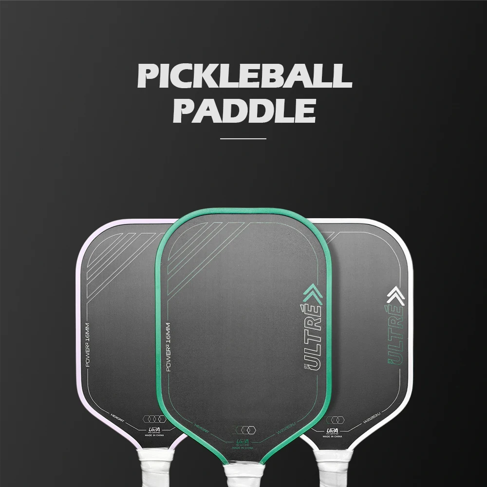 Six24 Ultré Power 2 HexGrit Pickleball-Schläger im gleichen Stil, 16 mm thermogeformte T700-Kohlefaser, Vollschaumkern, USAPA-zugelassen – Detail 1