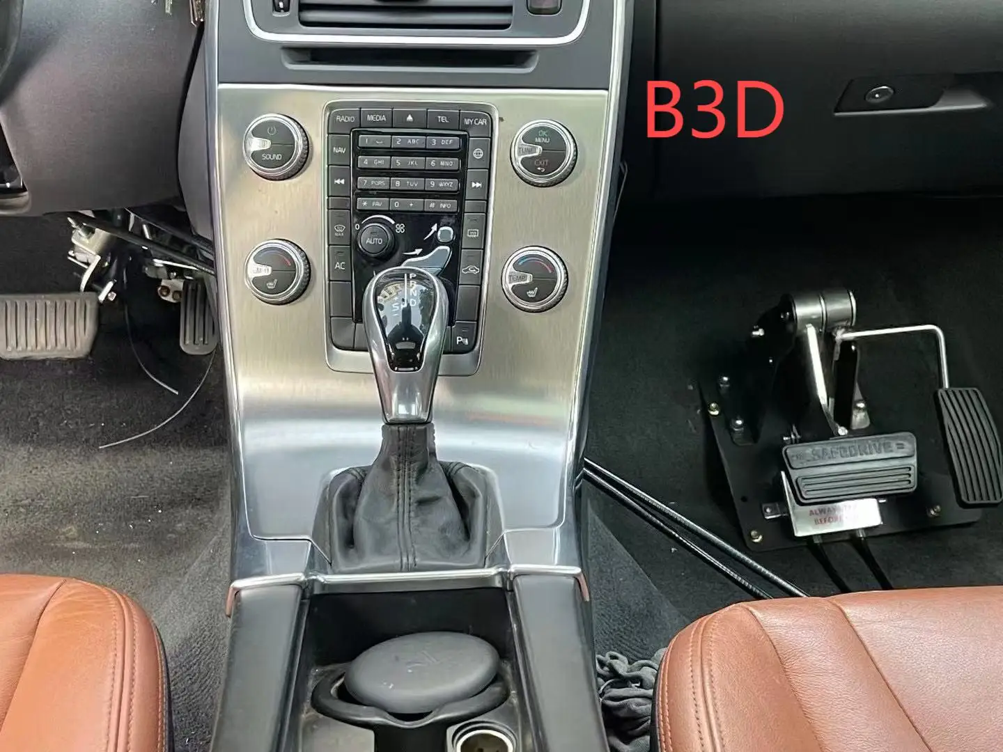 Passenger Side Double Pedal Dual Controls Brake and Accelerator Dual Control System Instructor Pedals for Driving School