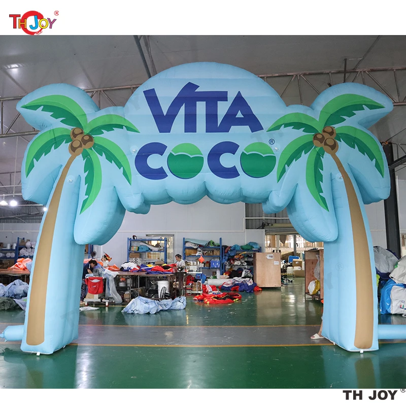 

New Design Giant Customized Inflatable Arch Coconut Palm Tree Arch Cheap High Quality Special Shape Inflatable Arch