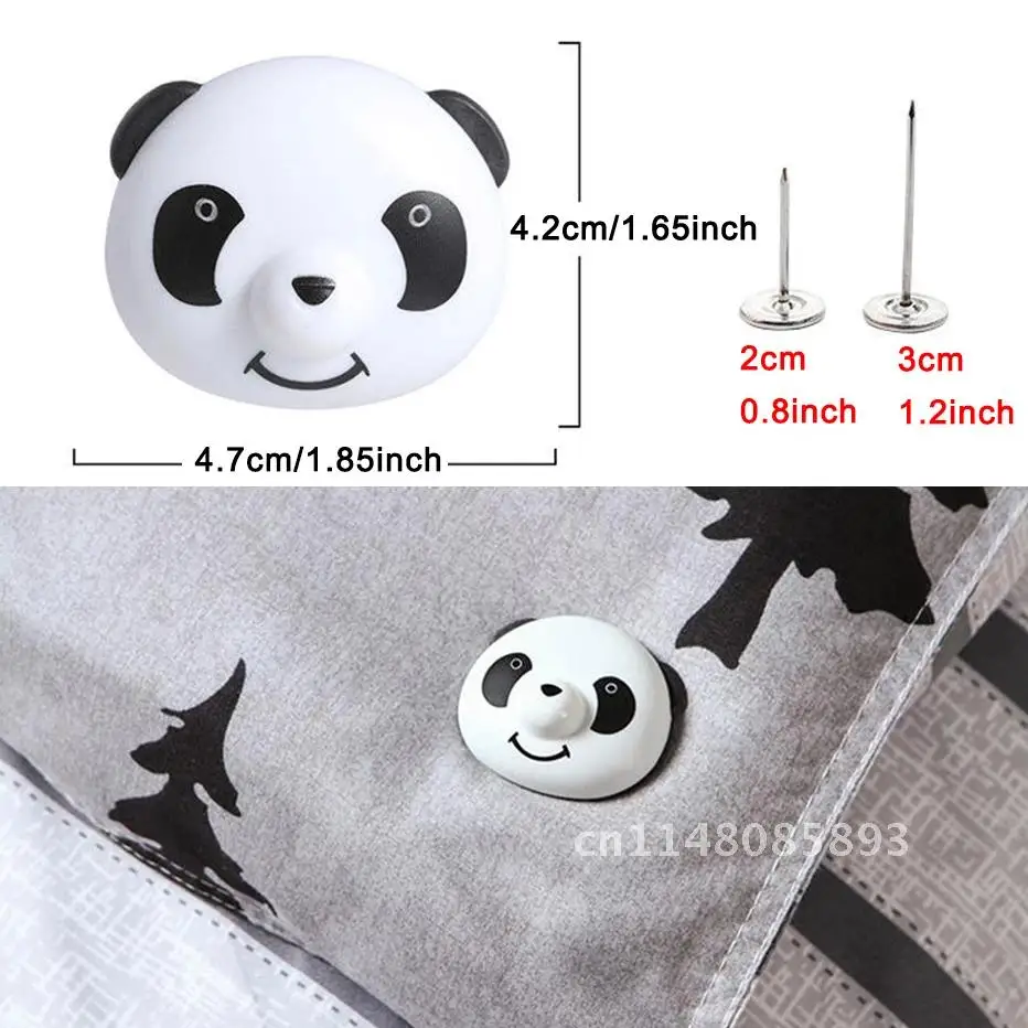 Cute Panda Shape Bed Sheet Clips Non-slip Fitted Quilt Sheet Holder Plastic Heart Flower Grippers for Mattress Fasten Holder