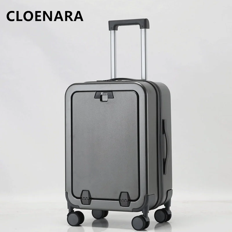 COLENARA-Trolley Case de abertura frontal com laptop, bagagem de embarque forte e durável, mala de alta qualidade, 20 ", 22", 24 ", 26"