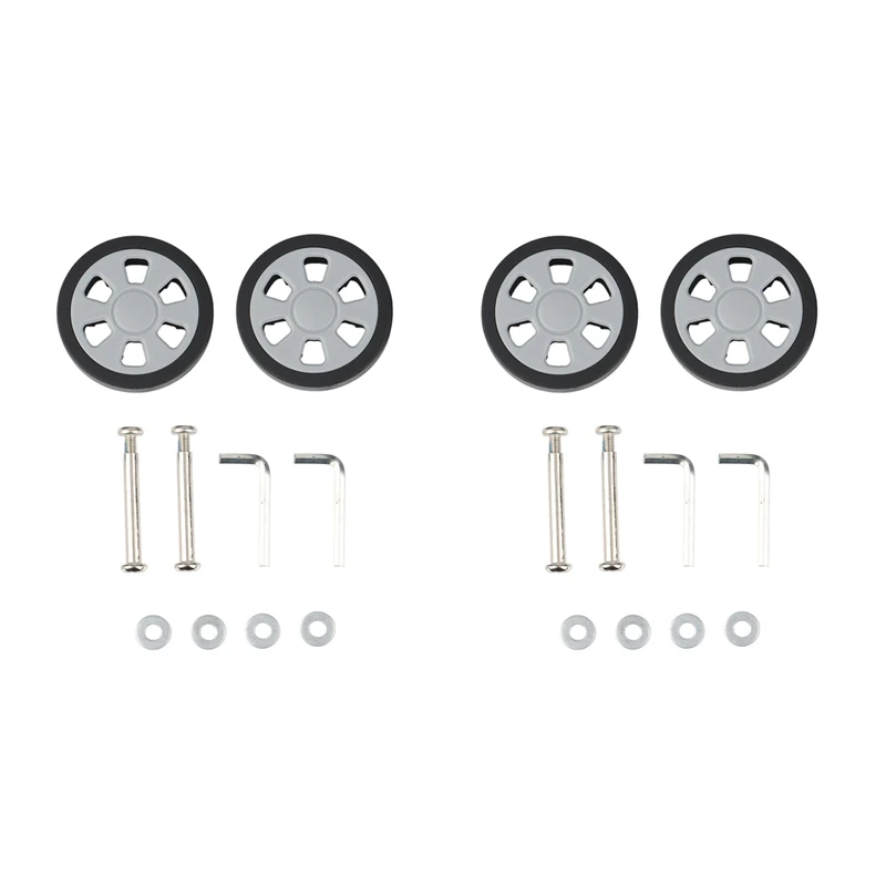 

2X Luggage Accessories Wheels Aircraft Suitcase Pulley Rollers Mute Wheel Wear-Resistant Parts Repair 60X12mm