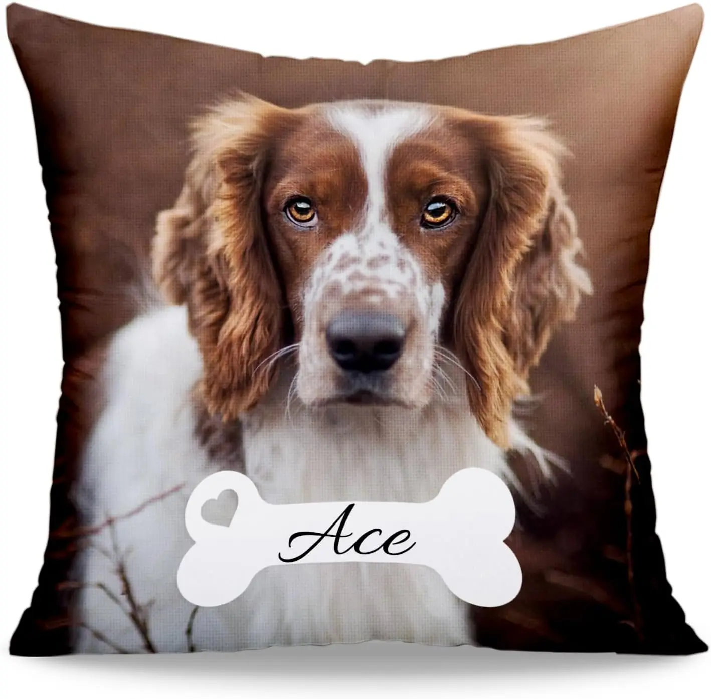 

Personalized Pet Name Photo Pillow Memory Cushion Custom Home Decor DIY Pet Pillow Sympathy Gift For Dog Lovers