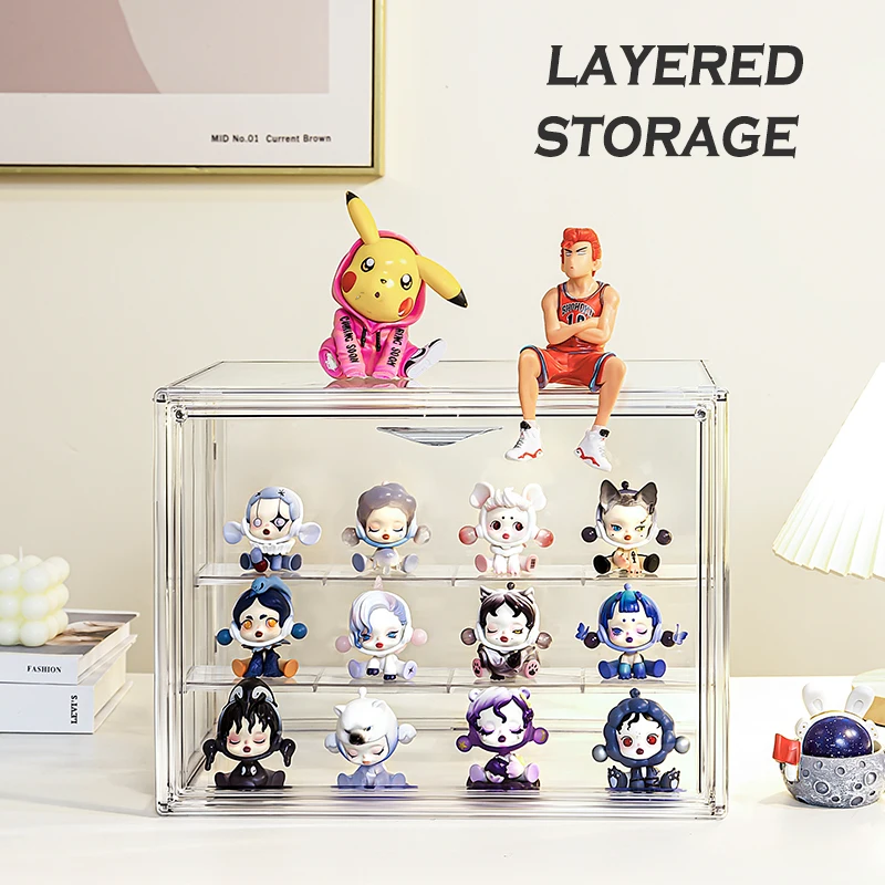 Clear Acrylic Display Case for Collectibles, Display Box, Hold Figures, Storage Box