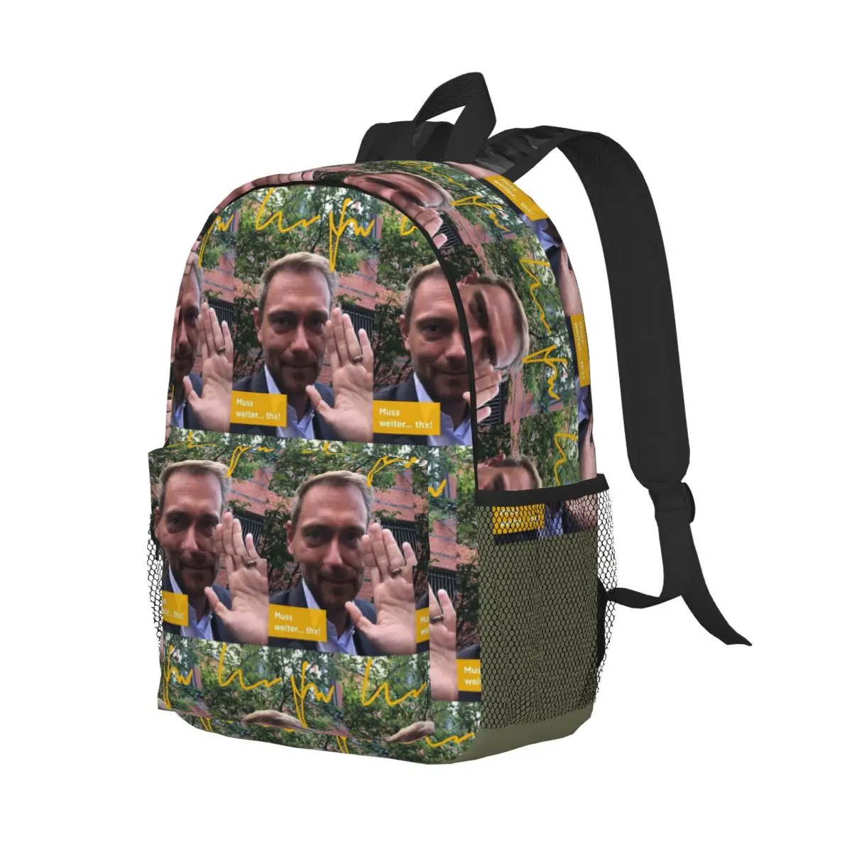 Legend Christian Lindner Minister Of Finance Backpack Student Boys Girls BookBag Men Women School Bag Laptop Shoulder Bags