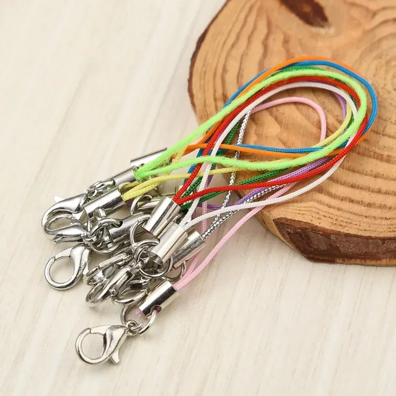 30/20/10/1Pcs Cell Phone Lanyard Cords Nylon Strap Lariat Rope Mobile Phone Lobster Clasp Strap DIY Keychain Pendant Accessories