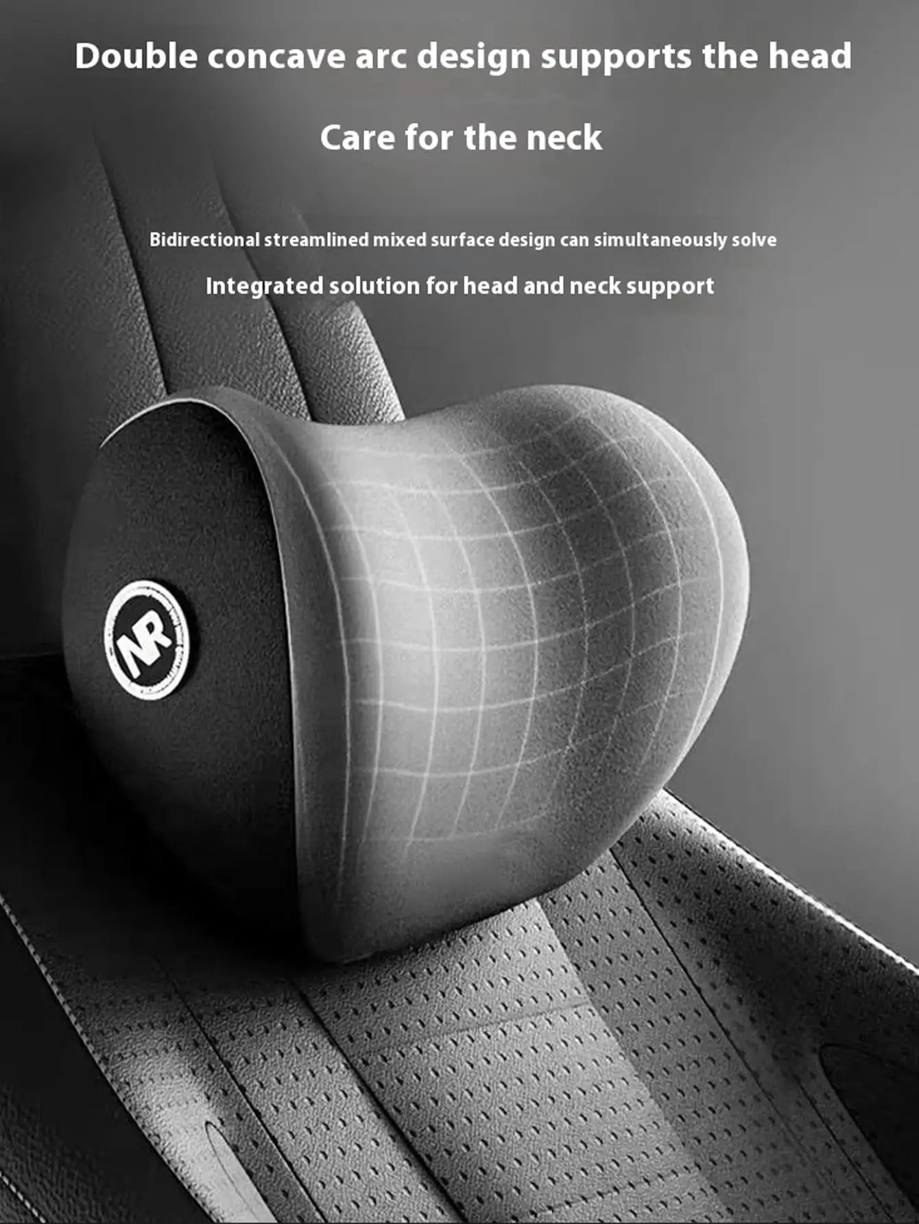 1 Set Of Headrest And Backrest Kit For Car Seats, Relieving Discomfort In The Lower Back And Neck, Essential For Long-Term Driving, Upgraded Comfort In Autumn And Winter, Ergonomic Fit Design, High-Density Sponge Filling, Comfortable Long-Distance Driving