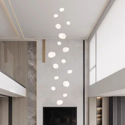 Nordic home decoration, stair chandelier, living room and dining room Pendant lights, ceiling light, indoor lighting