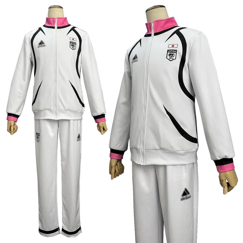 

Blue Lock Anime U20 Sae Itoshi Shidou Ryusei Aiku Cosplay Costume Full-Zip Tracksuit Sweatshirt Sportswear Hoodie Pants