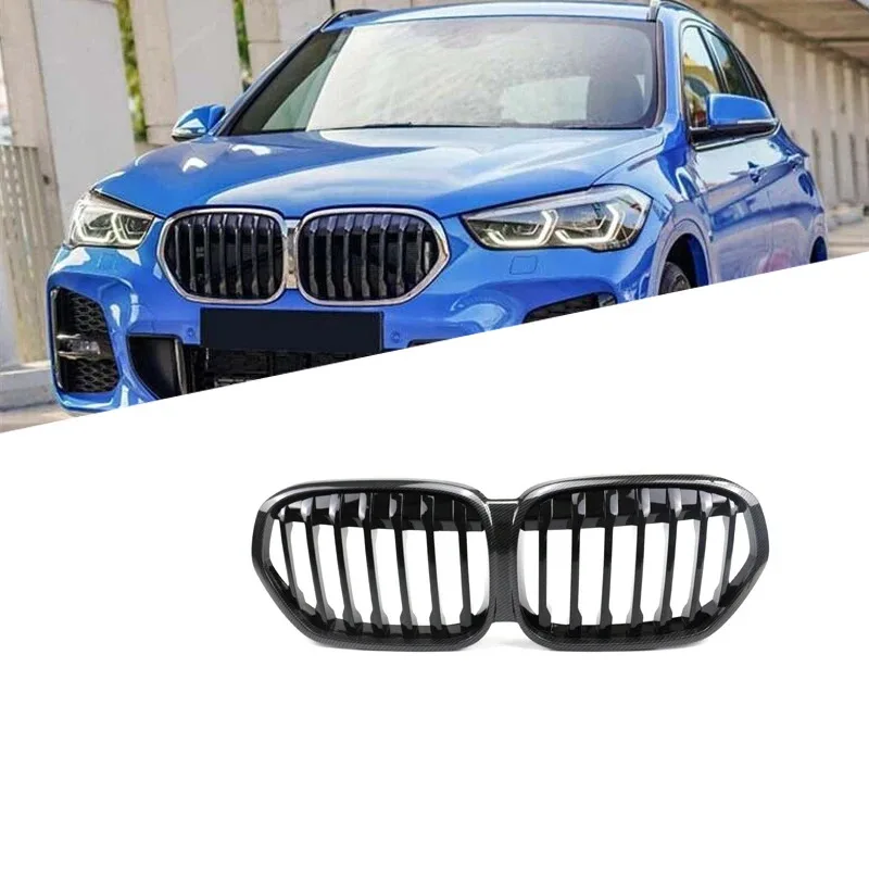 

Pair Gloss Black 3-Color Front Bumper Kidney Grills Grille X1 F48 Grille 2020-2022 Classic Auto Part