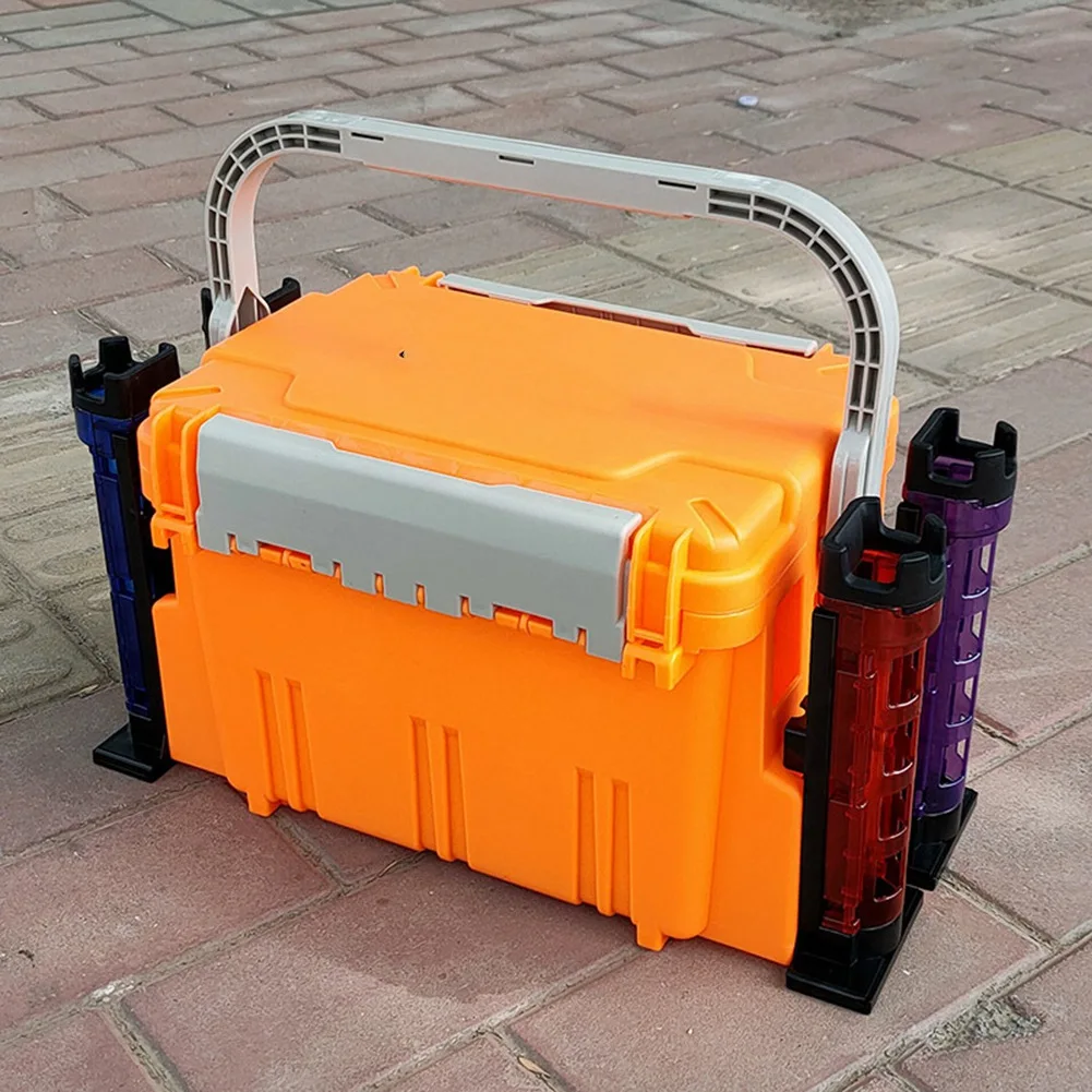 A99I-Fishing Rod Holder Raft Fishing Barrel Accessories Vertical Inserting Device For MEIHO Box Fishing Tackle