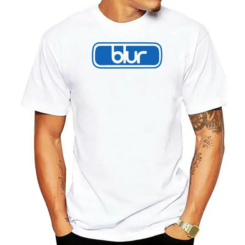 Men T Shirt  white tee shirt blur tshirts Women T-Shirt-1578D