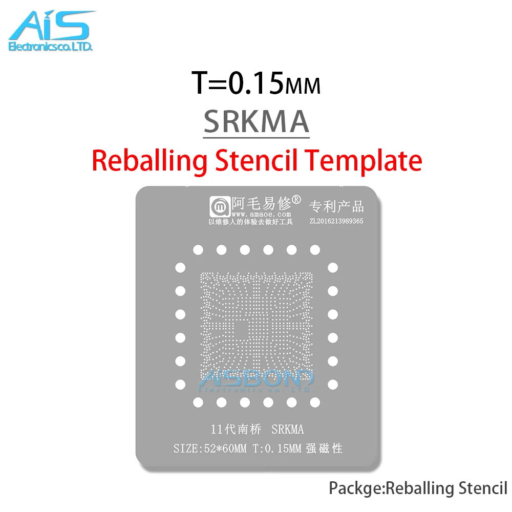 

Amaoe BGA Reballing Stencil For SRKMA SRKM2 SRKM3 SRKM5 SRKM6 SRJAU SRH13 SRH14 SRH17 SRH19 SRH8W SRJ7X SRH1A