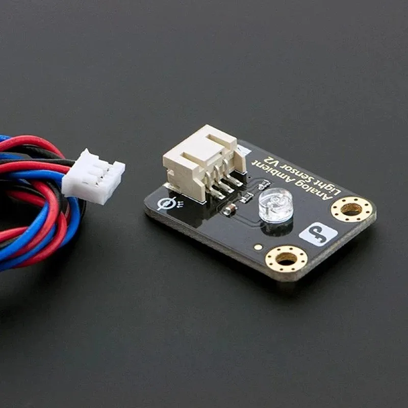 Analog Ambient Light Sensor V2 Module,Photodiode‑Based Light Intensity Detection Sensor with Analog Output for Arduino DIY Proje