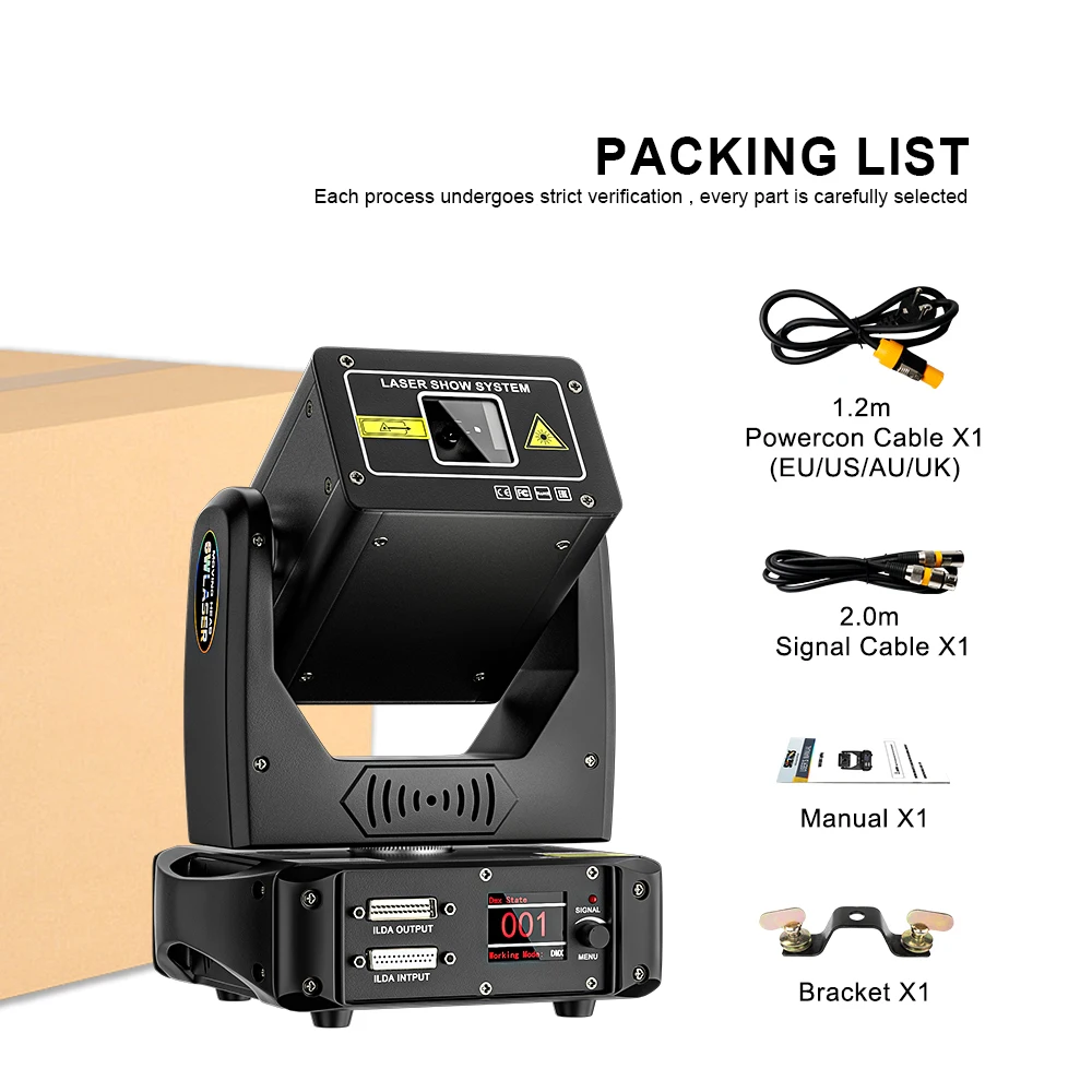 CONSTELLASER 20KPPS 6W Animation Moving Head Laser Light  High Speed Galvanometer APP Control for DJ Disco Theater Club