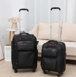 Oxford-Valise de Voyage à Roulettes pour Homme, Bagage de Cabine, Taille 20 Pouces, 22 Pouces