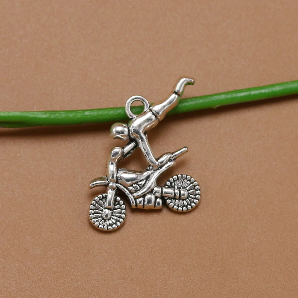 

20Pcs Alloy Motorcycle Pendants Charms Silver DIY Jewelry Making Necklace Bracelet Accessories Unique Gift