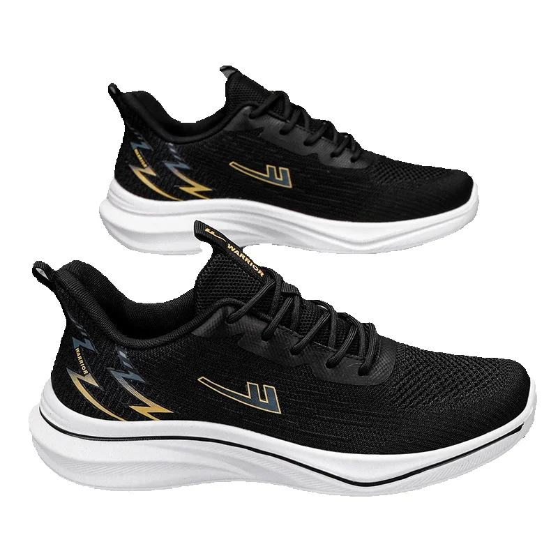 Warrior Men's Shoes Sports Shoes Men's 2025 New Summer Mesh Breathable Shoes Men's Trendy Shoes Shock Absorption Running Shoes Men_vogvips.com