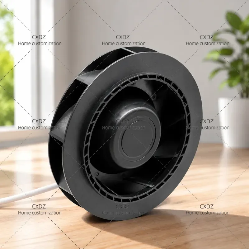 15cm 12V 24V Nail Dust Collector Purifier Backward Tilting Centrifugal Turbine Fan for Manicure Table Vacuum Cleaner