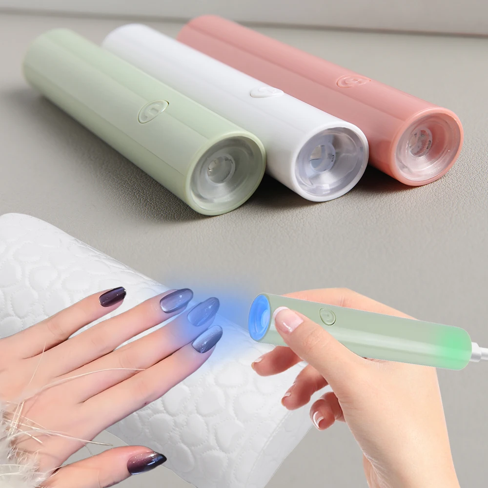 Mini draagbare nagellamp, gel-nagellak-uithardingslamp, draagbare USB-nageldroger voor thuis en op reis, manicure-tool
