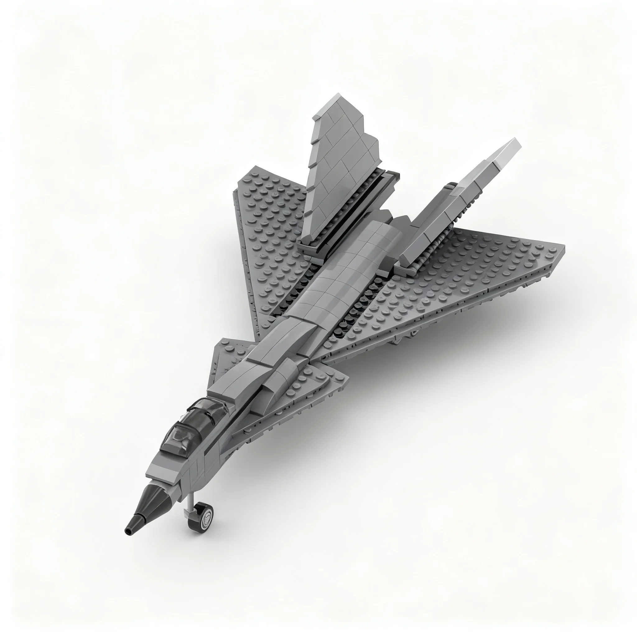 320pcs MOC Creator Expert Avro CF-XX Super Arrow Stealth Model Christmas Gift Collectible Creative DIY Assembly