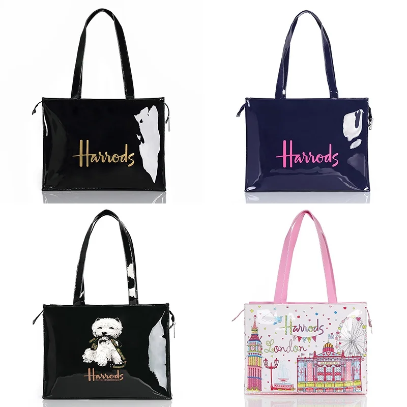 Harrodss Handbag 38*11*29cm Large Capacity Waterproof Shopping Bag Cartoon Shoulder Bag