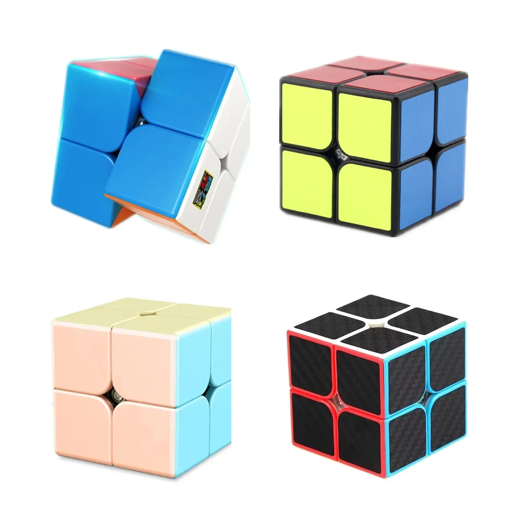 MoYu MeiLong 2x2x2 Speed Magic Cube Mini Pocket Professional Puzzle Cube Smooth Turning Educational Brain Beginner Competition