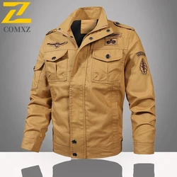 2025 Spring Men's Cotton Long Sleeve Shirt Business Casual Loose Non Iron Check Work Jacket With Real Pockets
