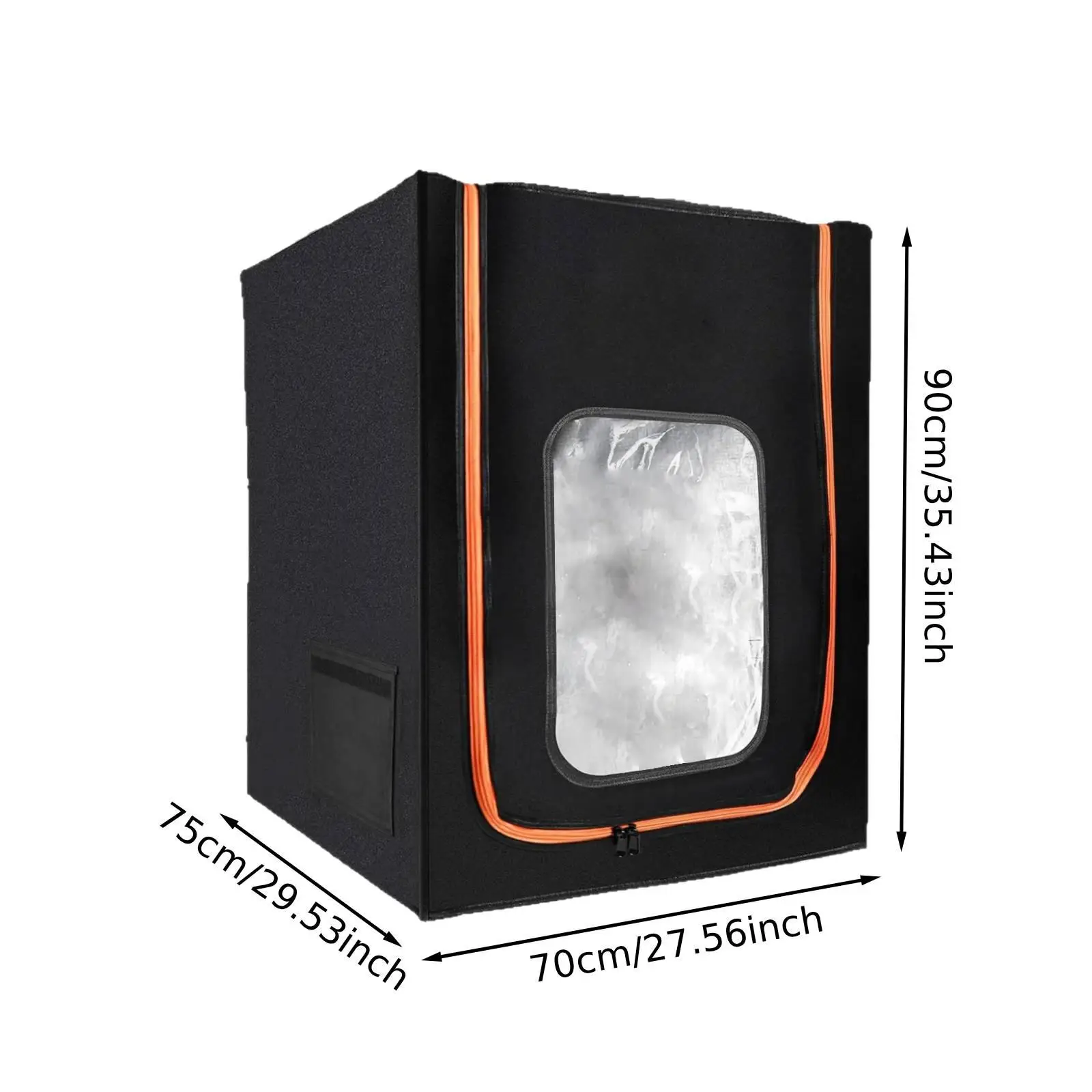 3D Printer Enclosure Clear Window with Side Pocket Case 70x75x90cm Stable Temperature Dust Protection Fireproof Protective Cover - view 3