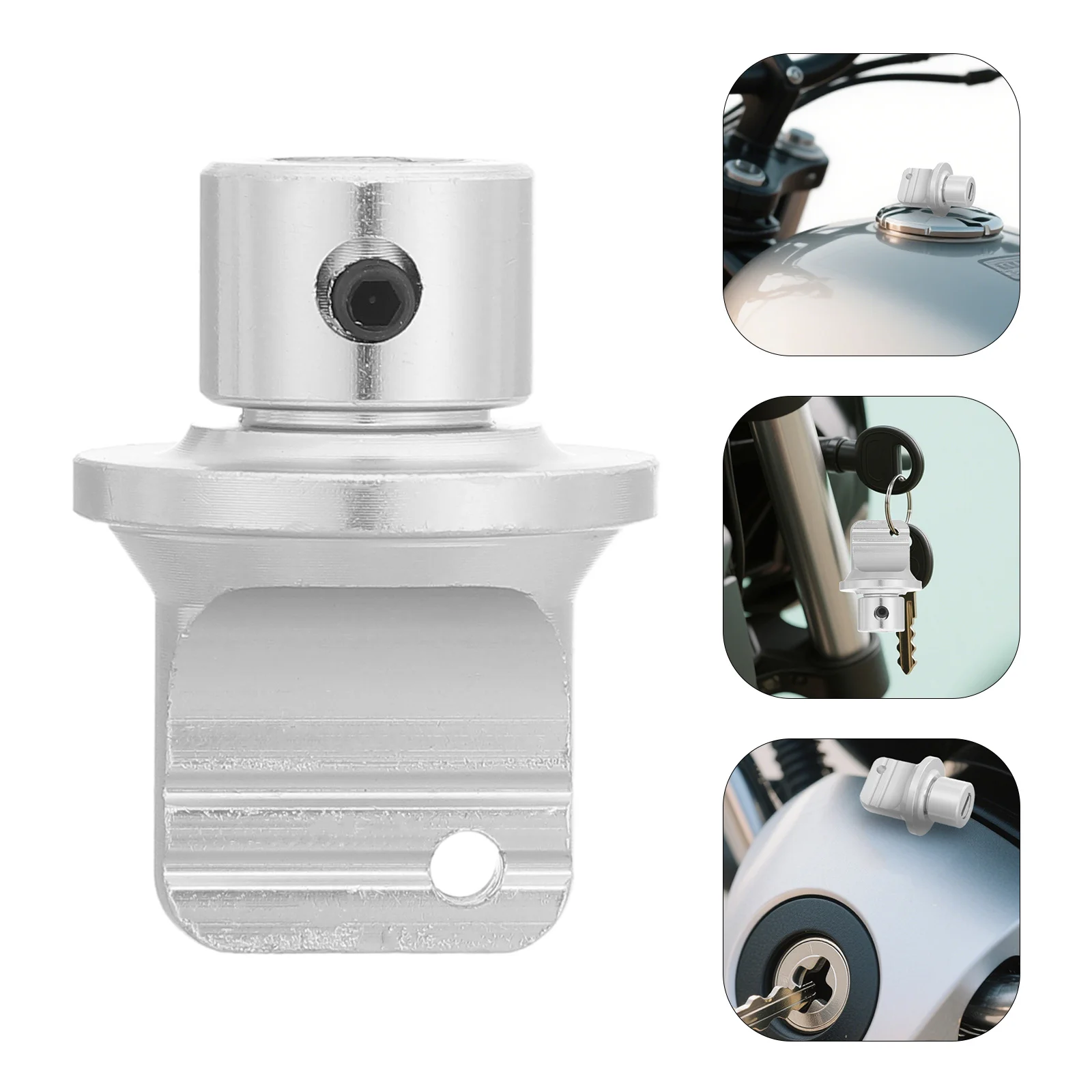 

Aluminum Alloy Motorcycle Key Head Replacement Parts Lightweight Easy Install Universal Motorbike Key Cover Accessory