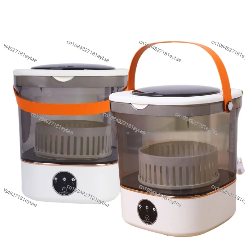 

Mini Underwear Washing Machine Portable Small Laundry Washer Spin Dryer Dormitory Transparent Visual Cleaning