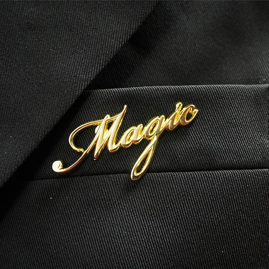 Magician's Lapel Pin Custom Brooches Fun Badge Bag Shirt Wand Pin Buckle Starry Jewelry Gift for Friends Kids Magic Trick Magia