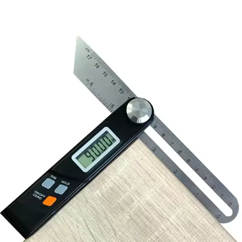 ABBP-Stainless Steel Digital Protractor Gauge 360 Degree Electronic Level Digital Angle Finder Protractor Measuring Tool
