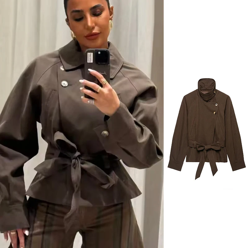 Women's 2026 New Jackets Autumn Fashion Slim Young Women's Turtleneck Warm Fall Jackets Blouse Chic Casual Street Unique Coats
