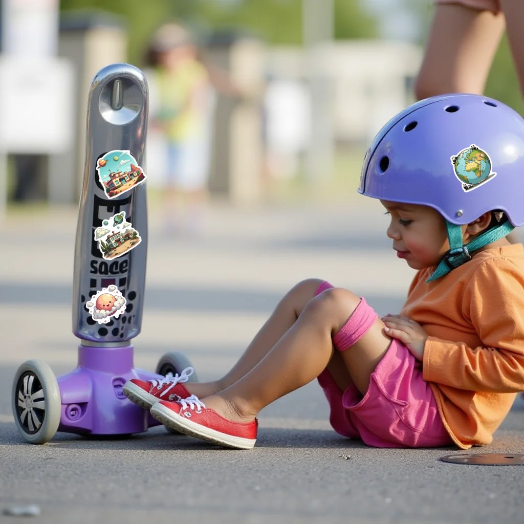 Removable Decals Colorful Set 50pcs Multi-piece Gifts for Home Travel