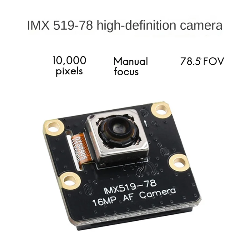 For Raspberry Pi Camera 16MP IMX519 HD Module Auto Focus