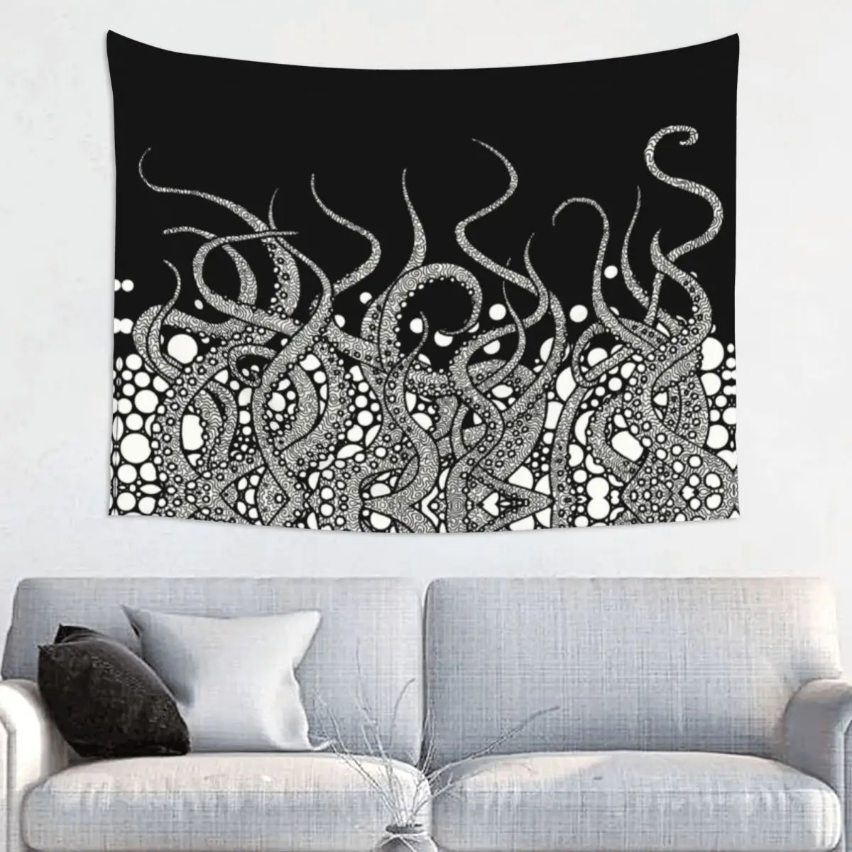 Horror Monster Tentacles Cthulhu Hippie Tapestry for Bedroom Decoration Tapestries Home Decor