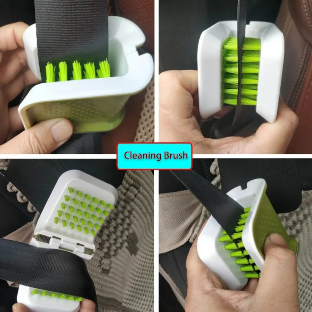 

Car Seat Belt Cleaning Brush Automotive Safe Belt Washing Tool Double Sided U Type Car Interior Openable Cleaning Brush Accessor