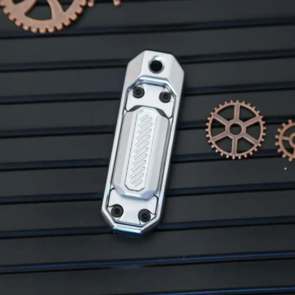 Juguetes para la yema del dedo, deslizador de empuje, Fidget Spinner, aleación, punta del dedo, 2 en 1, Spinner de mano de Metal, juguetes de escritorio de oficina