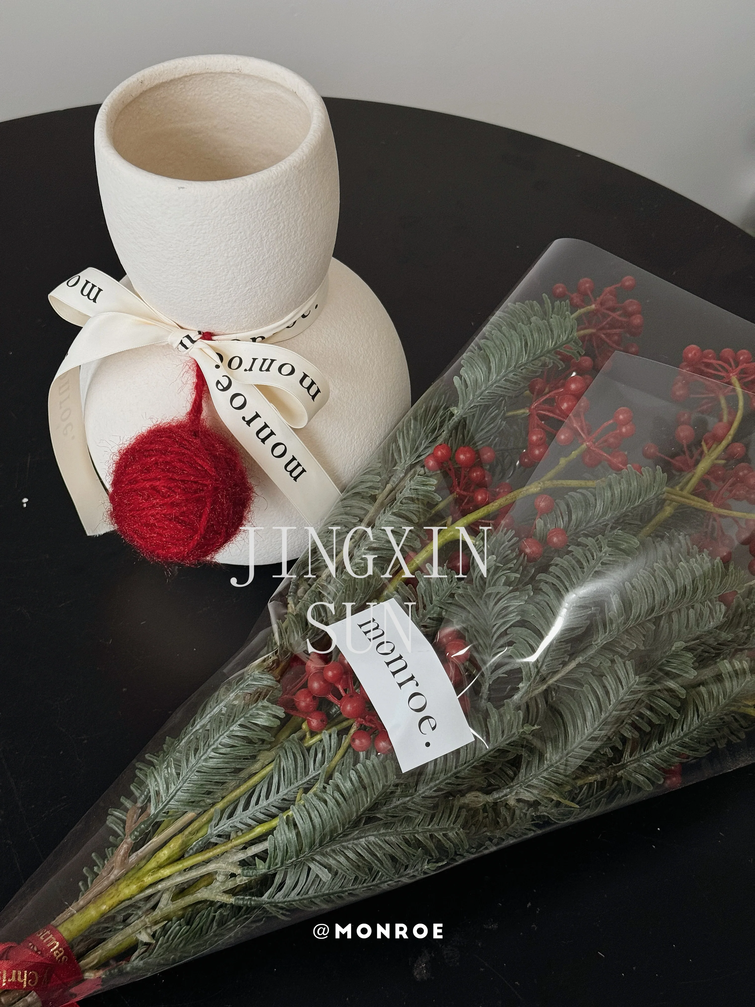 

Snowman Vase · Menglu Flower Tabletop Decoration Ceramic Vase Christmas Gift Ornament